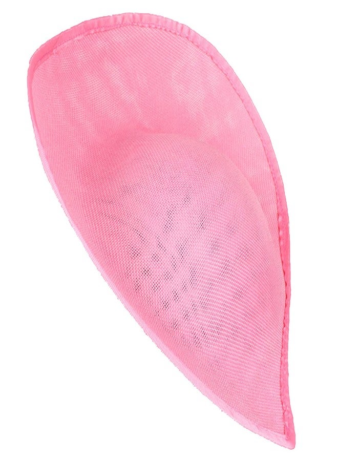 URTERYSER Sinamay Hat Base, Teardrop Saucer Hat Base, 40.00 * 36.00 * 13.00CM, Black - Image 5